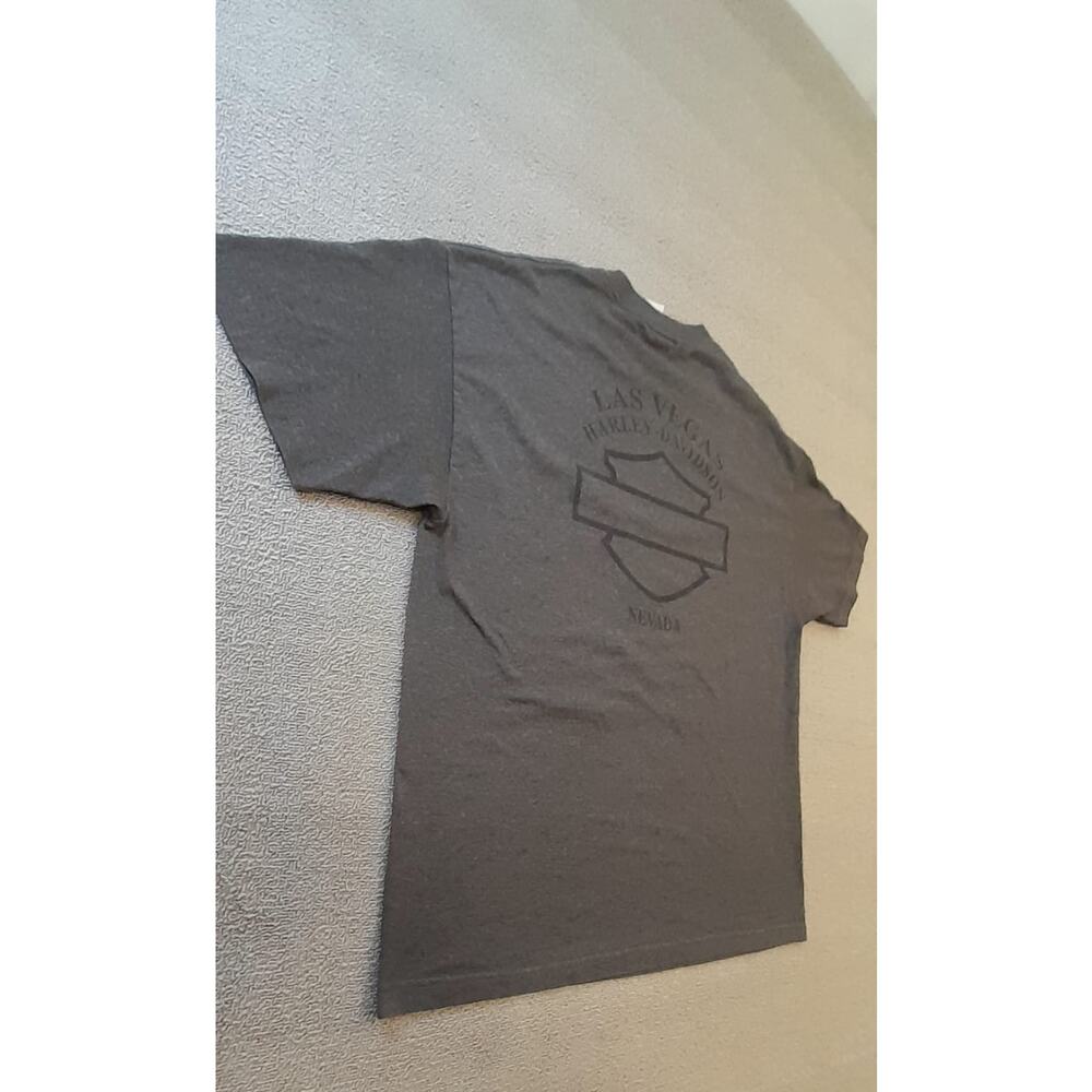Harley‎ Davidson Mens XL Super Charged Motorcycle Graphic T Shirt Gray - Picture 10 of 12